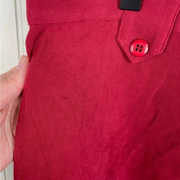 NEW CJ Banks Moleskin Maxi Skirt Women's Plus Size 16W Burgundy Red Faux Suede - Picture 10 of 10